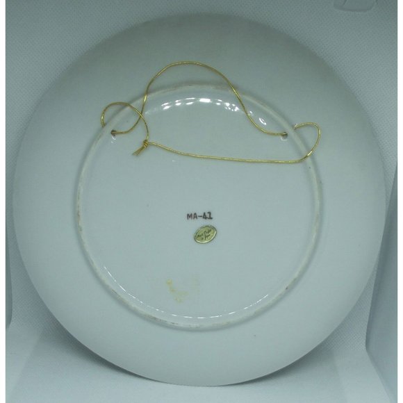 To Mother With Love Collectors Plate gift Mom reading son daughter rocking chair - Picture 4 of 5